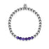 Admiration | Argent | Améthyste | Bracelet d'expression de pierres précieuses